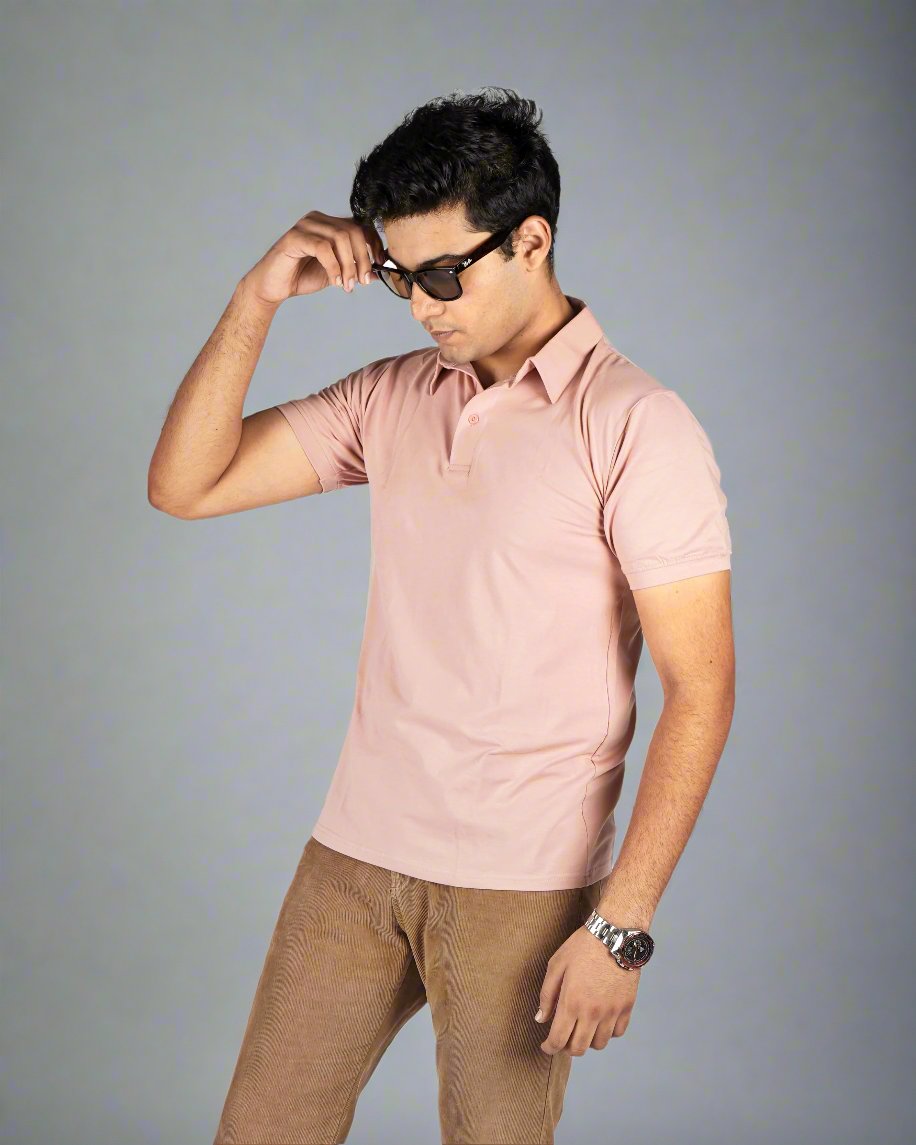 Millenial Pink- Polo T-Shirt